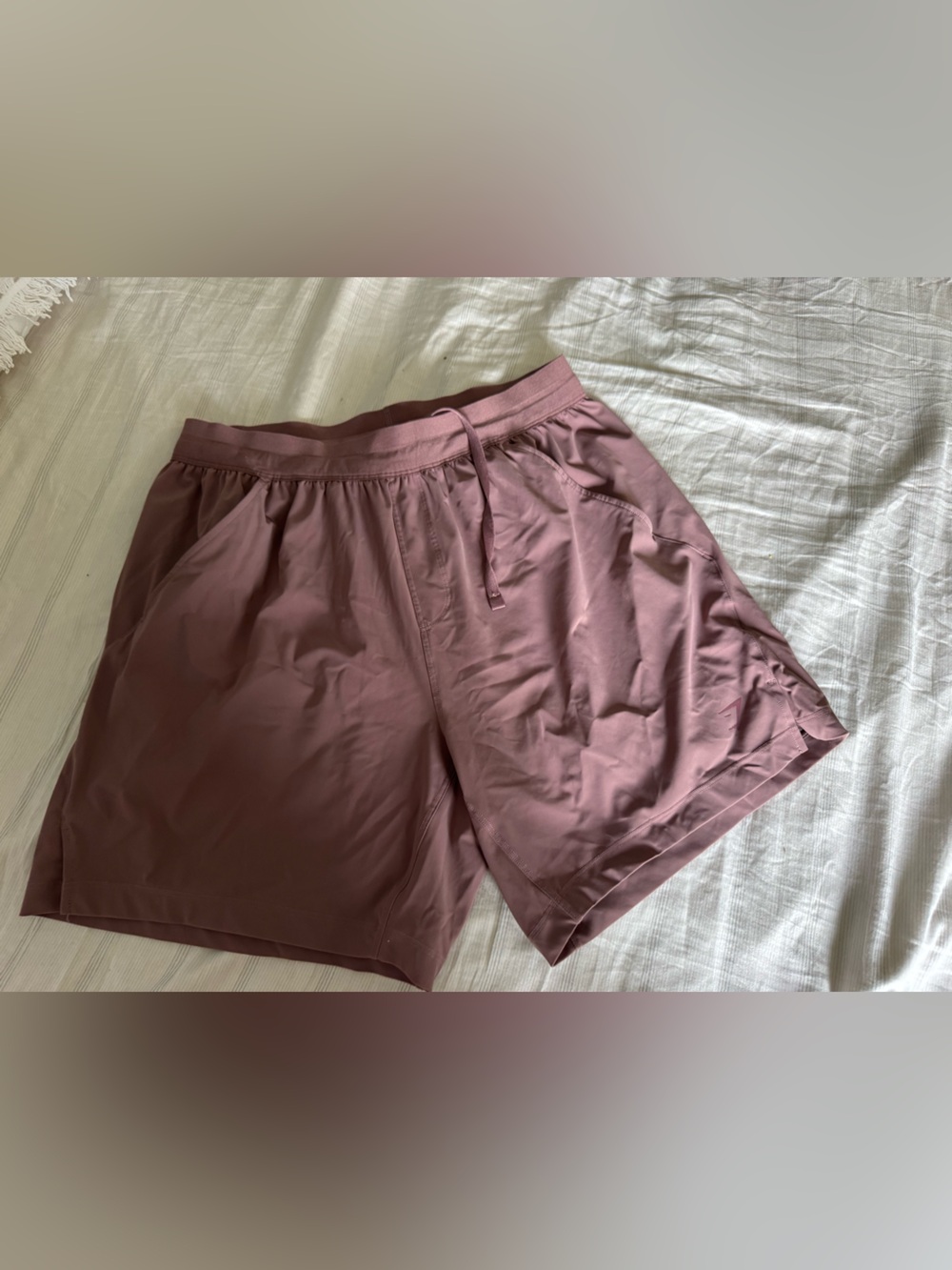Gymshark Mauve Athletic Drawstring Shorts